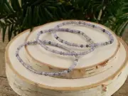 GRAPE AGATE Crystal Bracelet, Round Beads - Beaded Handmade Jewelry, Gift, R0636