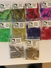RABBIT STRIPS by Hareline - 10 Pack Asmt #2