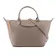 【LONGCHAMP】S號 LE PLIAGE CITY 塗層帆布二用包(駝灰色)/ 平行輸入