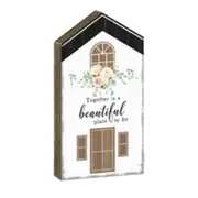French Country Art Home Together Beautiful Place Wooden Sign