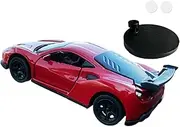 JWQFBC Car Model, Car Accessories 1:64, Home Office Desktop Vehicle, Turn and Follow, Car Dashboard Decoration, Red
