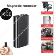 Spy Digital Activated Voice Recorder Mini Audio Magnetic 16GB MP3 Player AU
