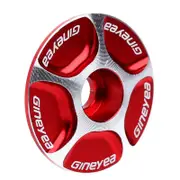 3 Pcs Road MTB Bike Bicycle CNC Stem Cap Headset Top Cap Cover red