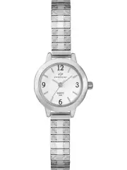 Timex Viewpoint CC3D83300, Women's Silvertone Expansion Band Watch, Silver Dial