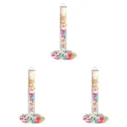 3x 100pc Plus Plus 3.5x28cm Pearl Mix Kids/Children Interactive Building Toy 5+