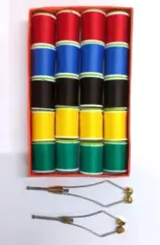 2 Ceramic Bobbins Fly Tying with 20 Spools of 150D Fly Tying Thread