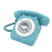 Corded Retro Phone TelPal Vintage Old Phones, Classic Landline Home Office Decor