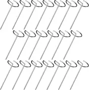 Air Fryer Skewers for, 20pcs Vertical Skewers for Grilling - for Grilling, Skewer Kabobs Stainless Steel, Reusable Grill BBQ Barbecue Sticks for Meat Chicken