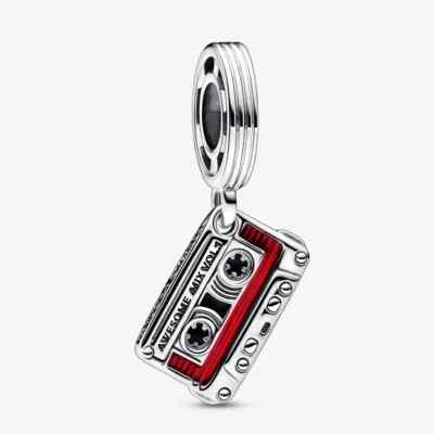 New Genuine Pandora x Marvel Guardians of The Galaxy Cassette Tape Dangle Charm