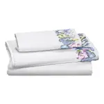 Dea Luxury Linens Palm Beach Farfalle Butterfly Sateen Sheet Set, King