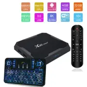 8K HDR 64-bit X96 Max+ Plus S905X3 32GB Android Dual WiFi Smart TV Box+Keypad