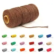 Macrame Cotton Cord 2mm 109 Yard Cotton Rope Colored Craft Cord for DIY Craft...