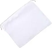 [BESTYASH] Bundle Storage Bag Set 2pcs Drawstring Dustproof Silk Bags Large Capacity Household Storage White 60 * 50cm Easy to Carry Store
