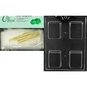 Cybrtrayd Mdk25G-AO140 Plain Krispy Treat Rectangle Bar All Occasions Chocolate