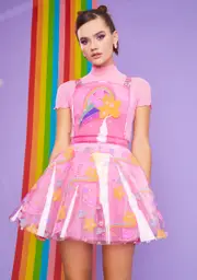 [Dolls Kill x Care Bears] Interstellar Soulmates Pinafore Dress