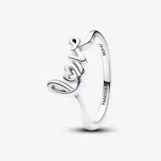 *BRAND NEW* Pandora Moments 925 Sterling Silver Handwritten Love Ring 193058C00