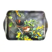 Ashdene Scatter Sandwich Cake Tray Australia Superb Fairy Wren Bird Fauna Wattle