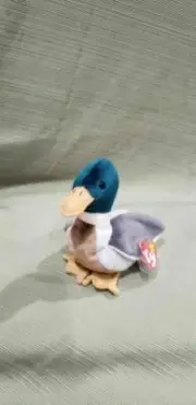 Ty Beanie Baby Jake The Mallard Drake Duck, 1997 Rare Still has the tags