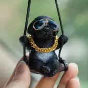 Labrador Car Rearview Mirror Hanging Accessories Cute Swinging Dog Rearview