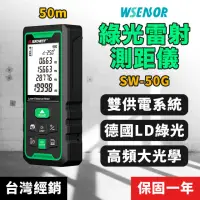 在飛比找momo購物網優惠-【WSensor】雙供電 50米綠光電子雷射測距儀(SW-5