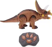 BESPORTBLE 1Set Electric Luminous Triceratops Dinosaur Remote Control Plaything for Birthday Present Features Lights and Sounds for Dinosaur Parties and Playsets