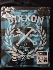Dixxon Flannel Back to the Basics Men's Large BNIB Blue & Black Buffalo Pattern