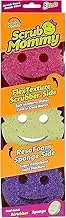 Scrub Daddy Scrub Mommy - Dish Scrubber + Non-Scratch Cleaning Sponges Kitchen, Bathroom + Multi-Surface Safe - Stain + Odor Resistant Dual-Sided Dish Sponges for Scrubbing + Wiping Spills (3 Count)