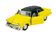 WELLY OLD TIMER 1953 FORD CRESTLINE SUNLINER YELLOW 1:34 DIE CAST METAL NEW BOX