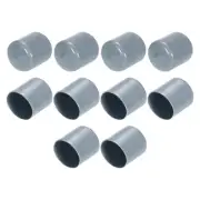 10pcs Rubber End Caps 29mm 1.1" ID Screw Thread Protectors Grey