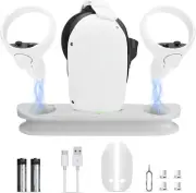 VR Charging Dock for Oculus Quest 2/Meta Quest 2, VR Headset Charging Stand for