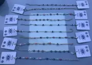 Lot Of 10 New Evil Eye Assorted Boho 7” Bracelets Gold/Silver Finish Hamsa Daisy