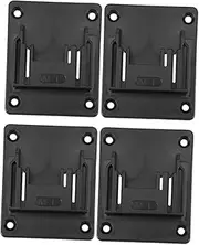 [LALAFINA] 4Pcs Battery Dock Holders for Electric Tools Sturdy Tool Storage Mounts Easy Installation with Screw Compatible with Makita Cordless Drill and Impact