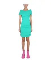 MSGM Off-Shoulder Mini Dress S,XS,M Green