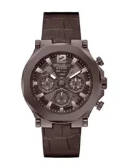 GUESS Chocolate Brown Silicone Watch