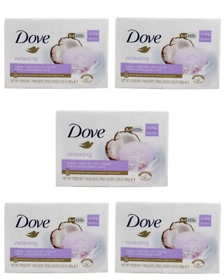Dove Relaxing Soap Bar With Coconut Milk&Jasmine Petals Scent (4x90g) 20 Soaps