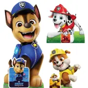 Chase, Marshall and Rubble from Paw Patrol Cardboard Cutouts Multi Pack Set of 3