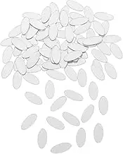 100PCS Mini Oval Mirror Decals Self Adhesive for DIY Crafts Home Wall Decor Versatile Mirrors for Living Bedroom Bathroom Kitchen Stickers