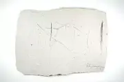 Drawing "Sisyphus" ink handmade paper Prof.em Andreas Loeschner-Gornau n02#