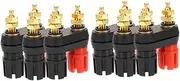 ARTIBETTER 2sets Wide Application Speaker Terminal Connectors Metal Connector Replacement Speaker Parts Easy Installation 3pcs*2