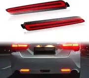 Red LED Rear Bumper Reflectors Fog Brake Tail Light sequential turn signal Lamps Accessories Kit For Toyota Rav4 Camry Sienna Matrix Venza Avalon Lexus RC250 RC350 IS-F GX470 RX300 Rx500