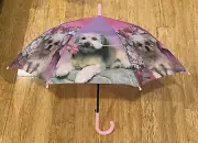 NEW Dog Puppy Umbrella Sweet Children's Cute Adorable Kids' Rain Brolly Fun Gift