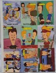 1994 -- BEAVIS and BUTTHEAD -- 9 card un-cut Promo sheet
