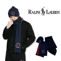 在飛比找蝦皮購物優惠-Ralph Lauren 毛帽圍巾組 保暖圍巾 刺繡logo