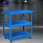 Tool Cart Trolley 3-Tier Toolbox Workshop Garage Storage Organiser, 150 Kg Capac