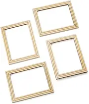 Odoria 1/12 Scale Dolls House Miniature Photo Picture Frames Dollhouse Accessories, 4Pcs