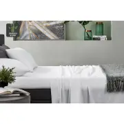 100% Natural Bamboo Bed Sheet Set White - King