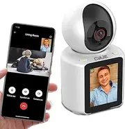 CIAJIE Two-way video camera 2.8-inch screen,Pet DogIndoor Home Nanny Cam,wifi camera,360°Smart Security Camera,1080p HD,Child/Elder/Nanny/Dog/Pet with Im Cam App