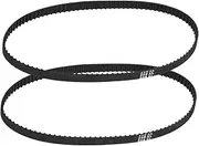 uxcell 2pcs 208XL Rubber Timing Belt 104 Teeth 10mm Width 5.08mm Pitch Synchronous Closed Loop Geared Drive Belt Black for Industrial