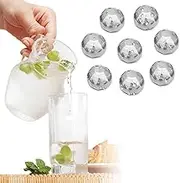 Stainless Steel Ice Spheres - Whiskey and Wine Chillers with Tong, for Parties and Home Bars (#1)