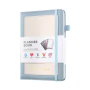 4X(Week Planner 2024 Notebook with PU Cover , Medium (A5) Hardcover, 5.9X89655